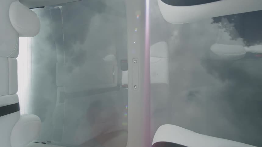 A car makes a turn on the road