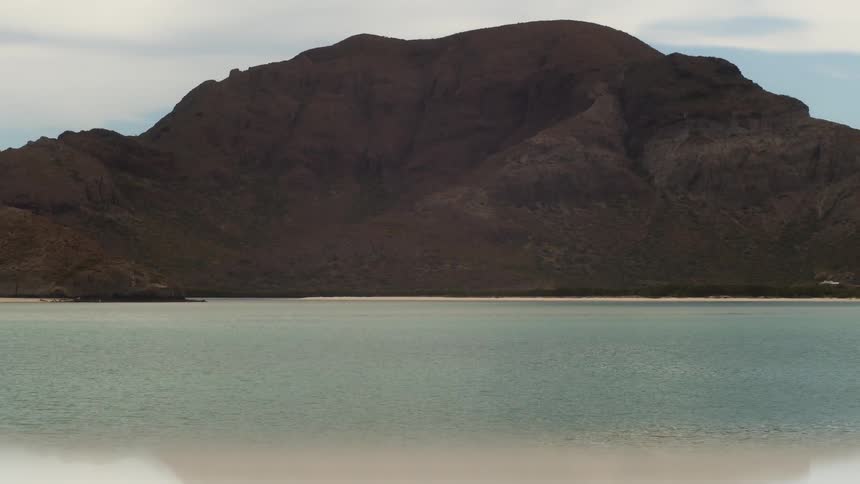 Hills and sand on the ocean shore