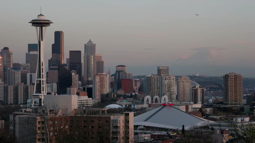 A city skyline