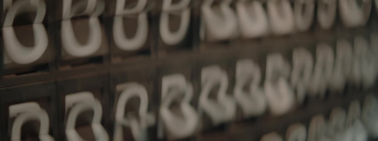 Numbers rotate and flash on a board