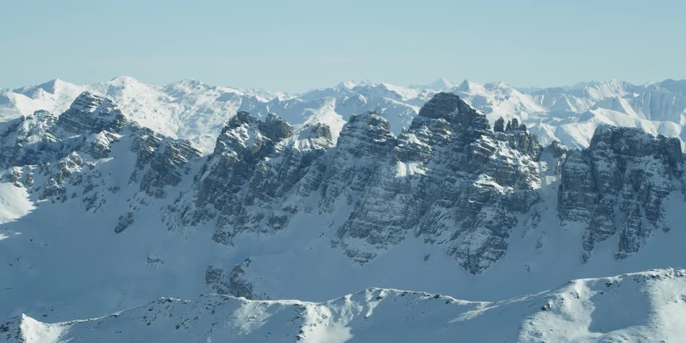 The snow covered Kalkk��gel mountain range in the Tyrolean Stubai valley