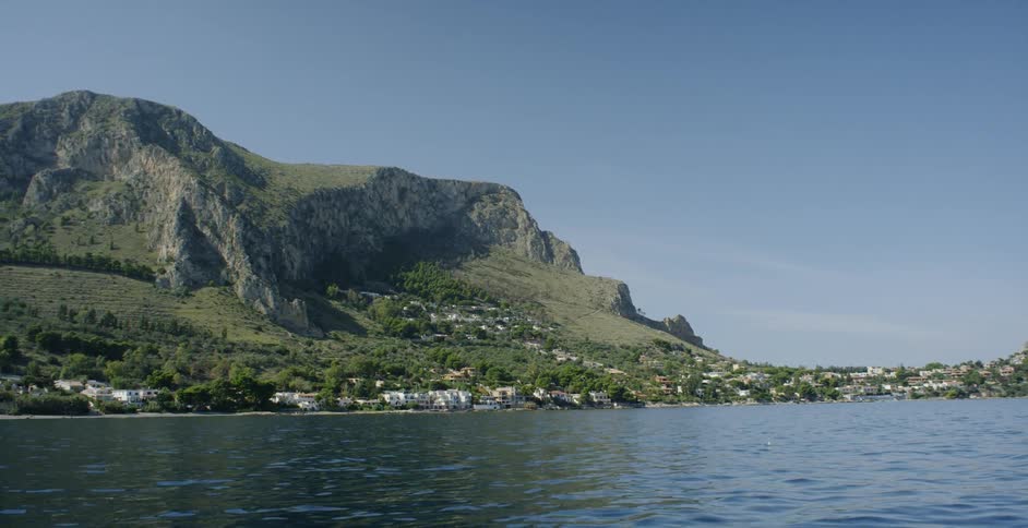 The lake leads to a town by the coast
