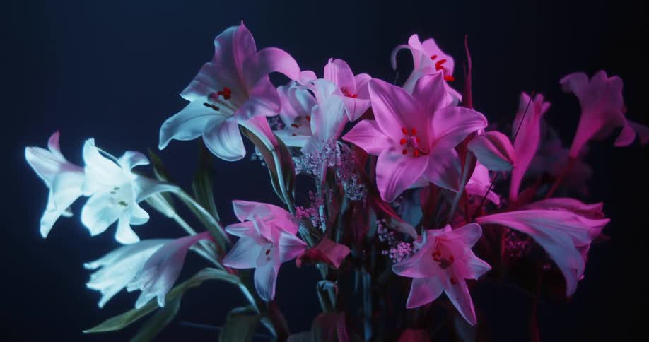 Flowers are arranged in a bouquet