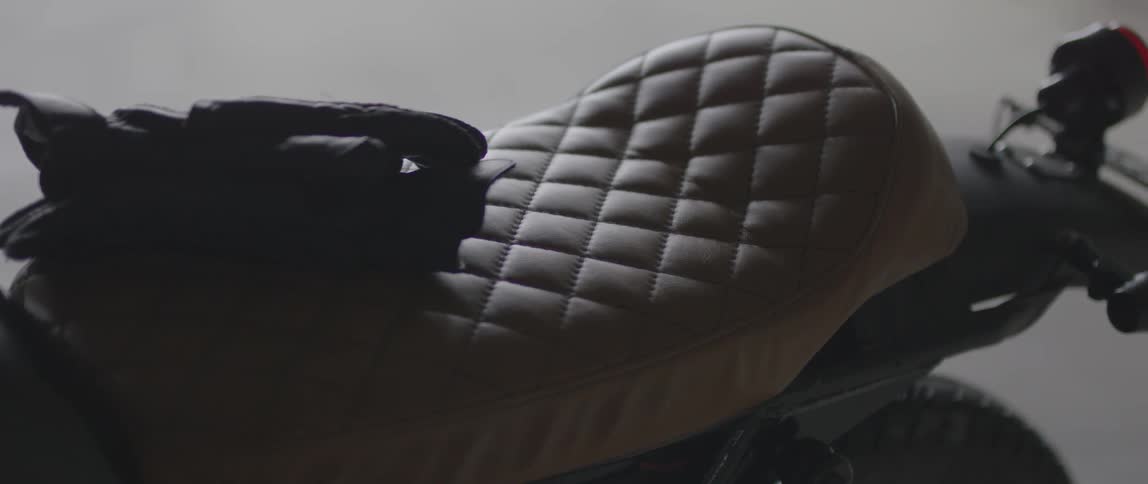 A seat of a bicycle