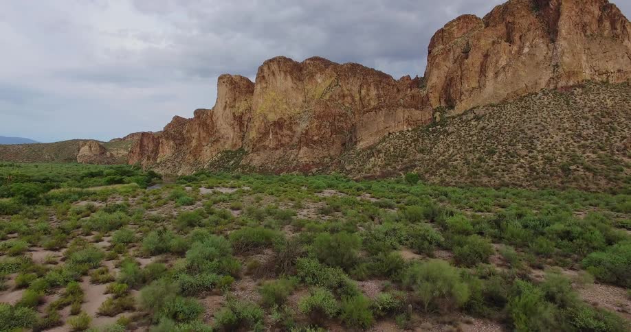 Past the lake are some large canyons ahead