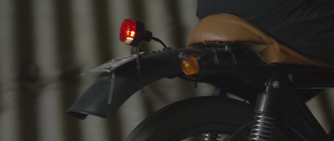A man is riding his bike