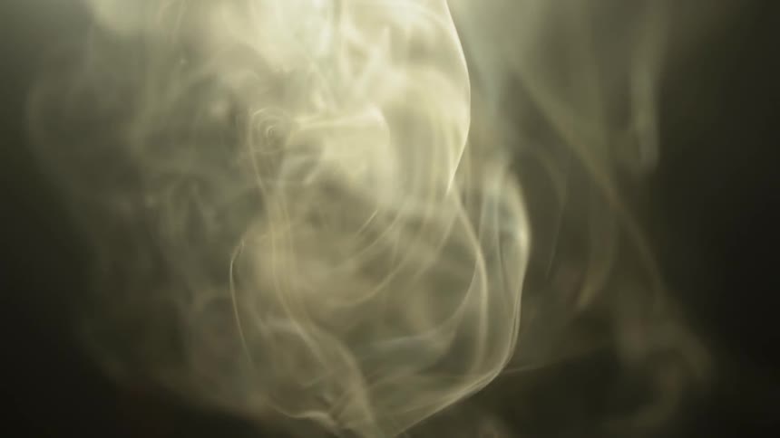 Smoke twists and curves in the air