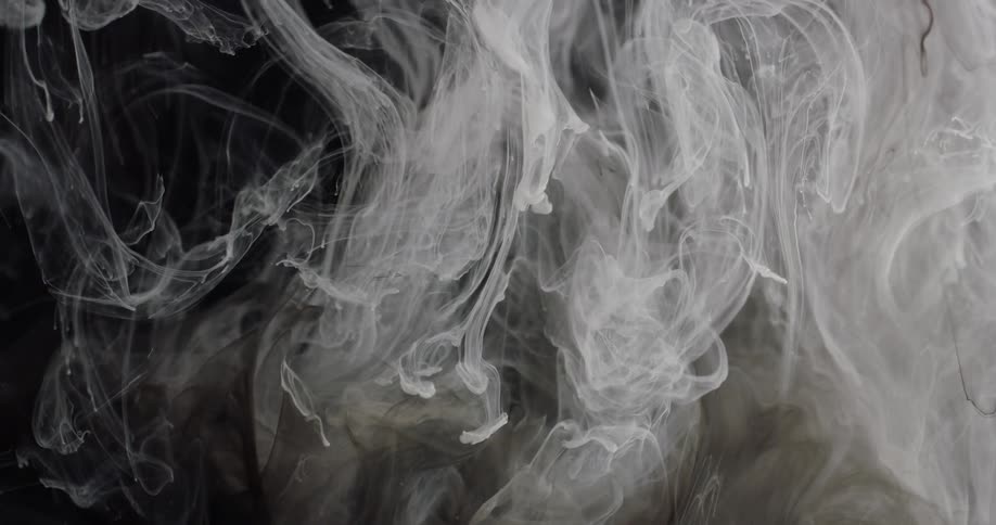 Smoke is billowing around in an abstract way