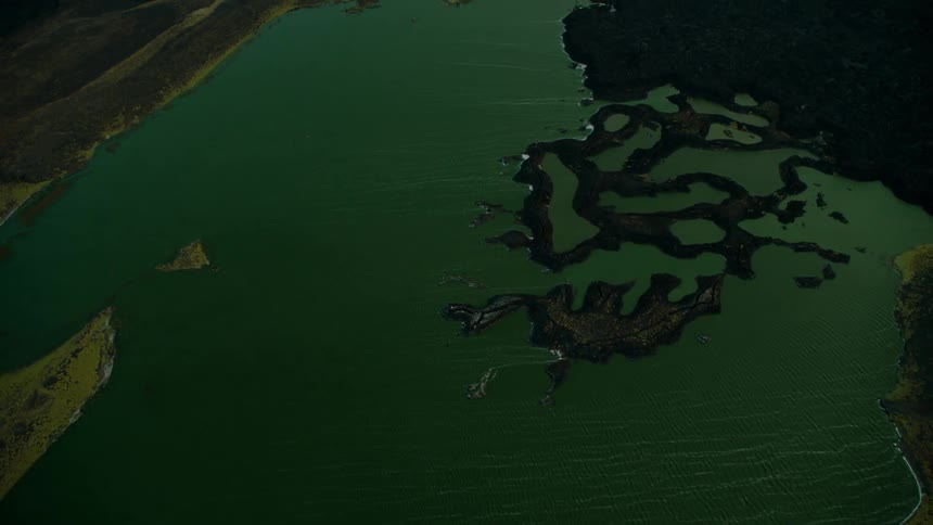 Bayou along the land