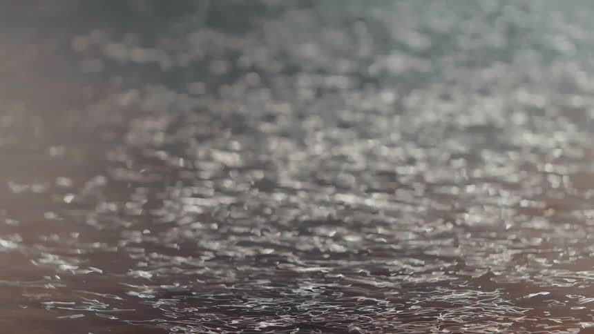 Close up of the top of a calm lake