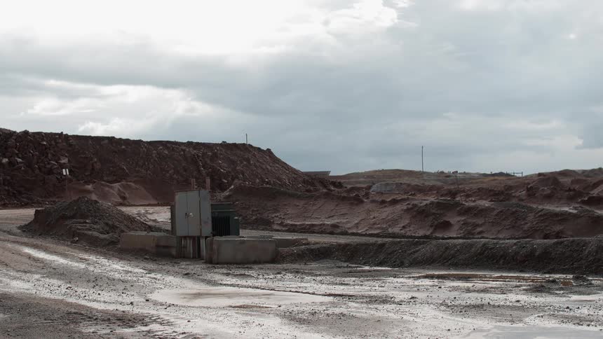 A small power station in the desert