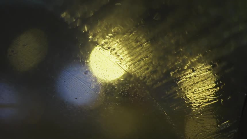Wipers are clearing the rain