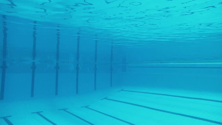 Water ripples in a swimming pool