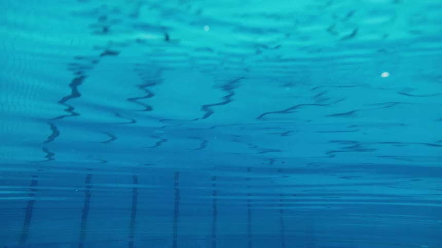 Underwater in a swimming pool