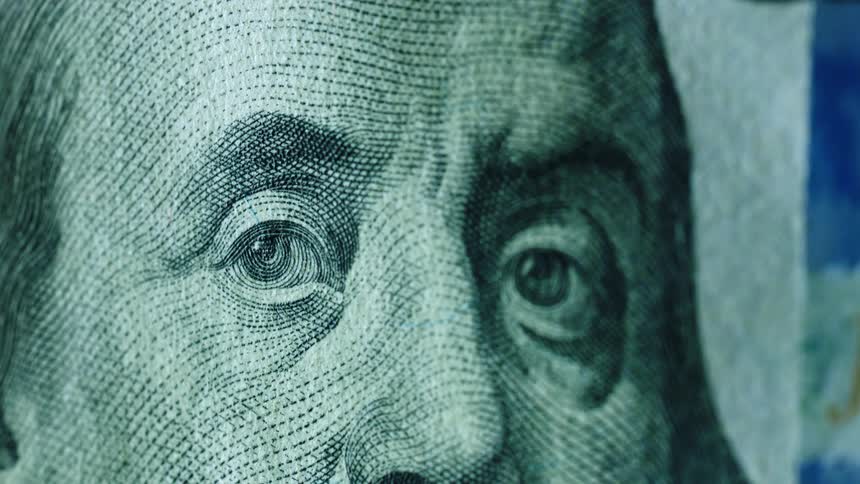 Benjamin franklin is shown on a one hundred dollar bill