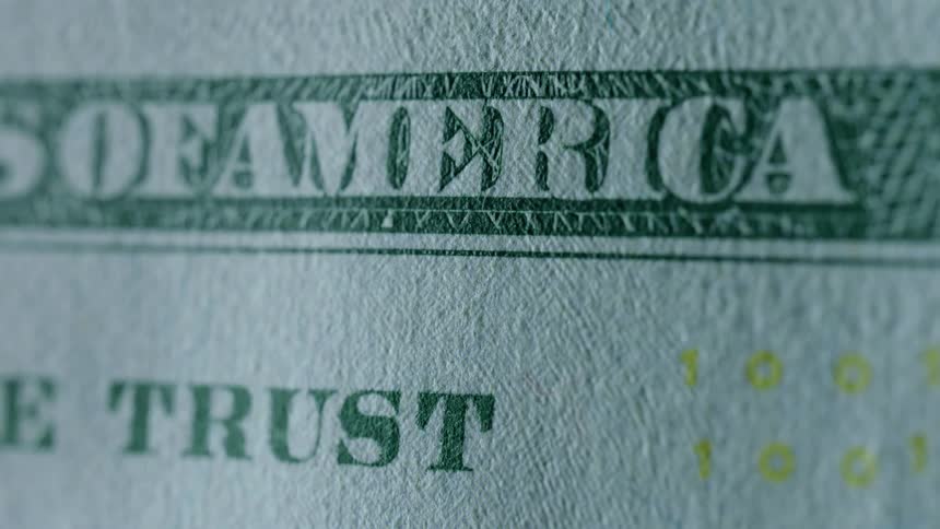 Printing on a dollar bill