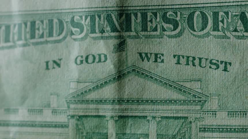 The back of a ten dollar bill