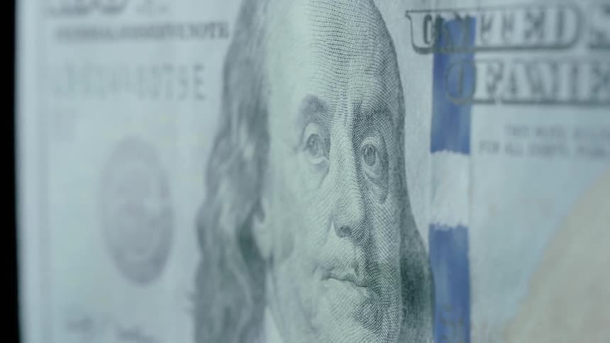 Benjamin franklin on united states one hundred dollar bill