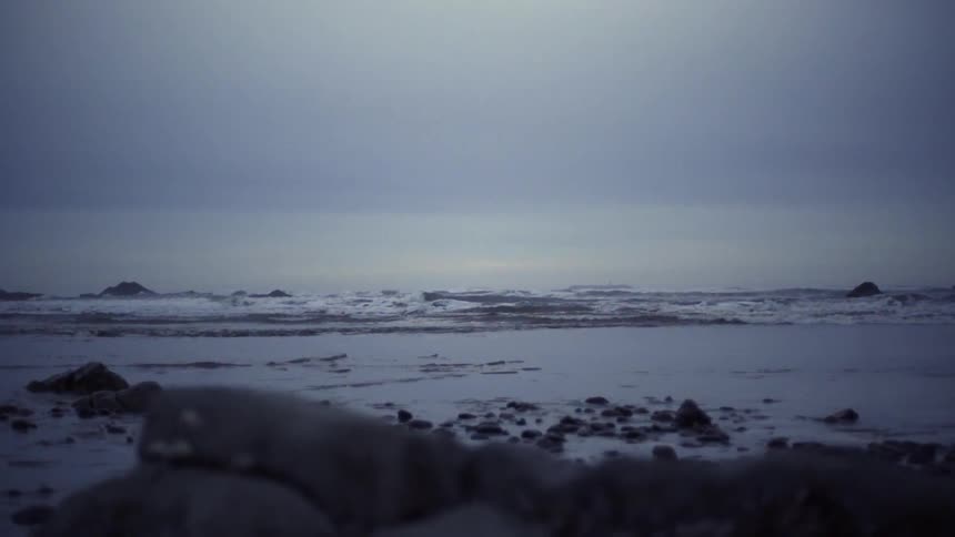 View of an ocean on a cloudy day