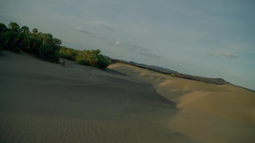 Trees and hills cover a rural landscape