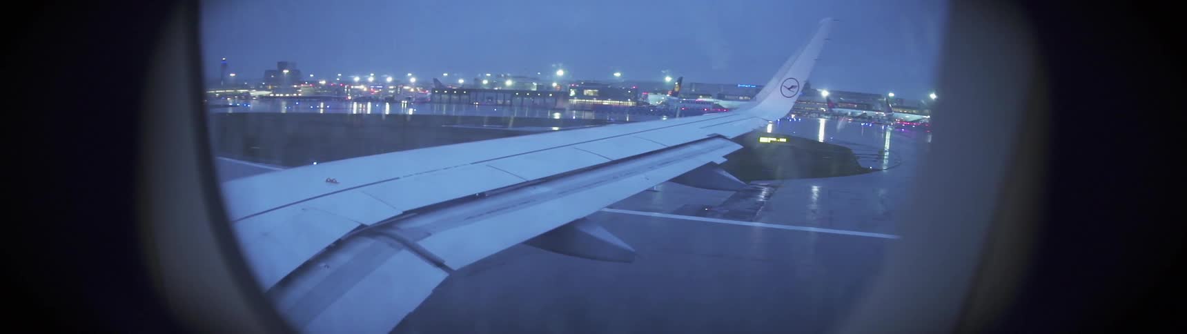 Jet sits on runway at an airport