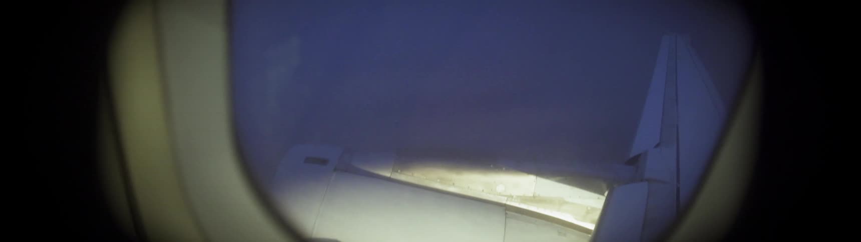 An airplane flies in the sky