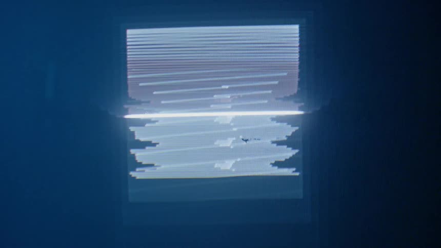 The static flickers on the television before shutting off
