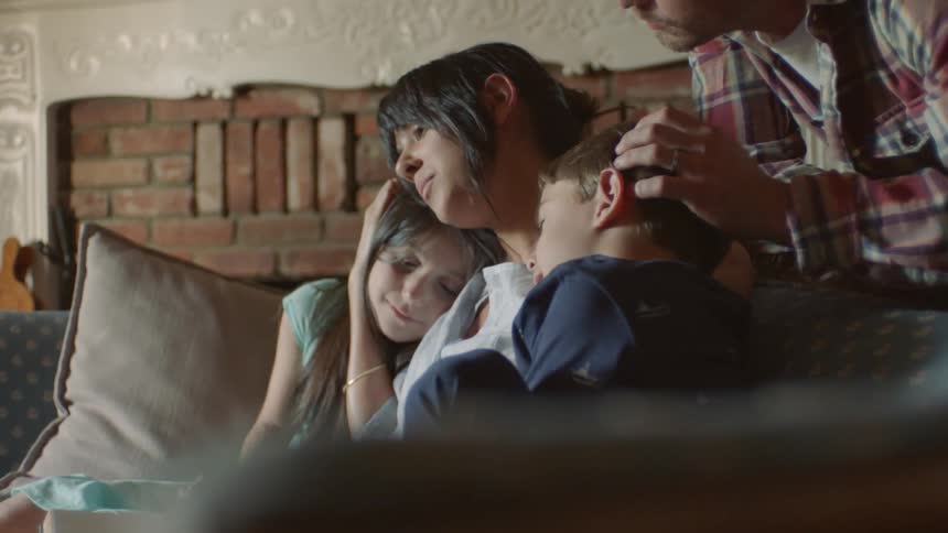 Young Mother With Family