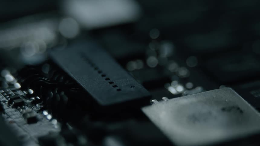 The chips are small and in the dark on this board