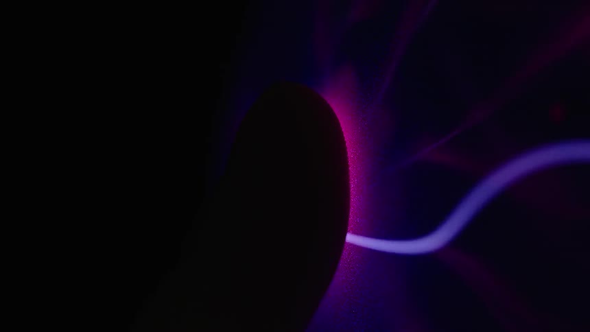 Electricity flows inside a bulb