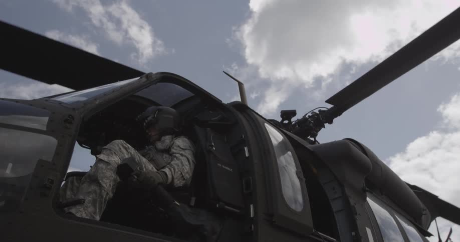 A copter is taking off