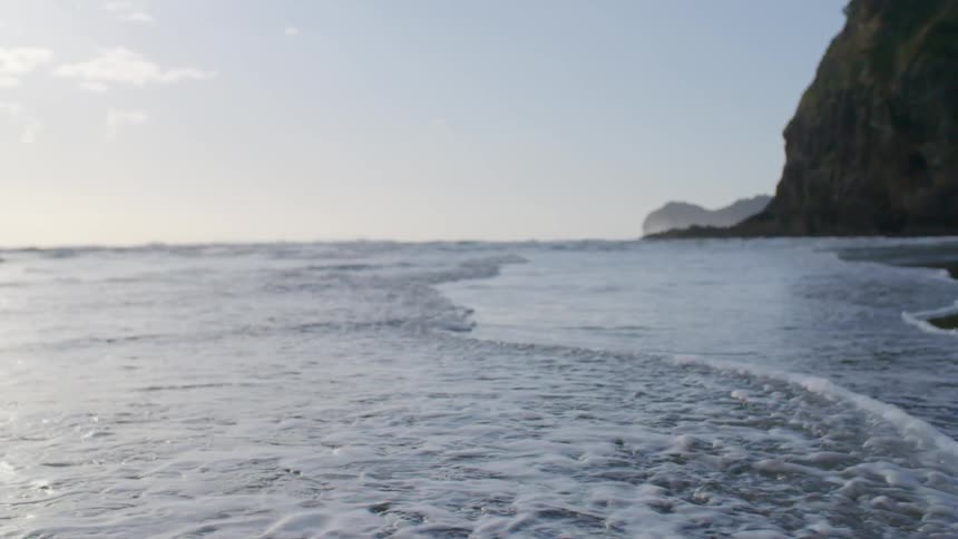 The high tide is beginning to come in