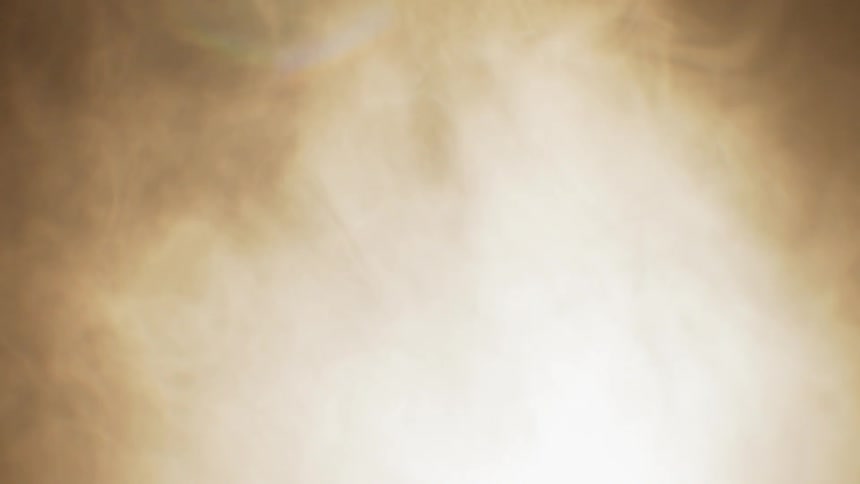 Smoke swirls in the air