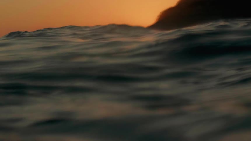 Waves rock on the ocean waters