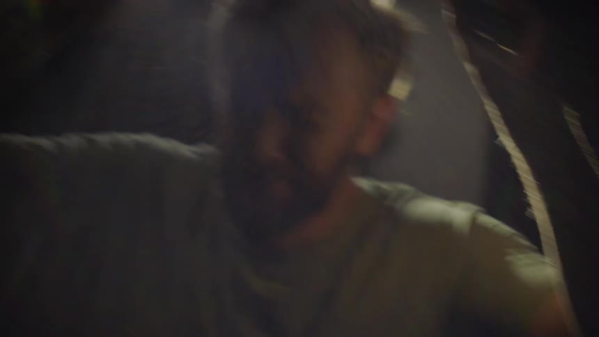 Police enter a home and put a man under arrest