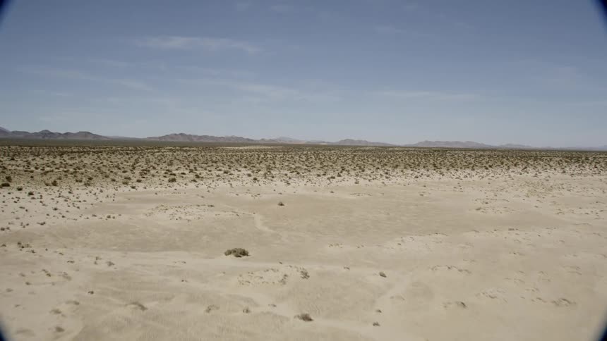 Rising above the vast Mojave desert