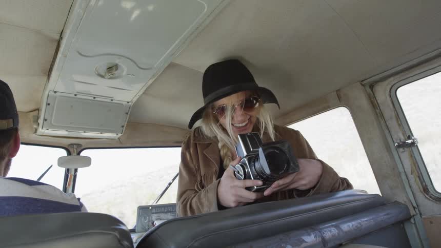 A person taking pictures