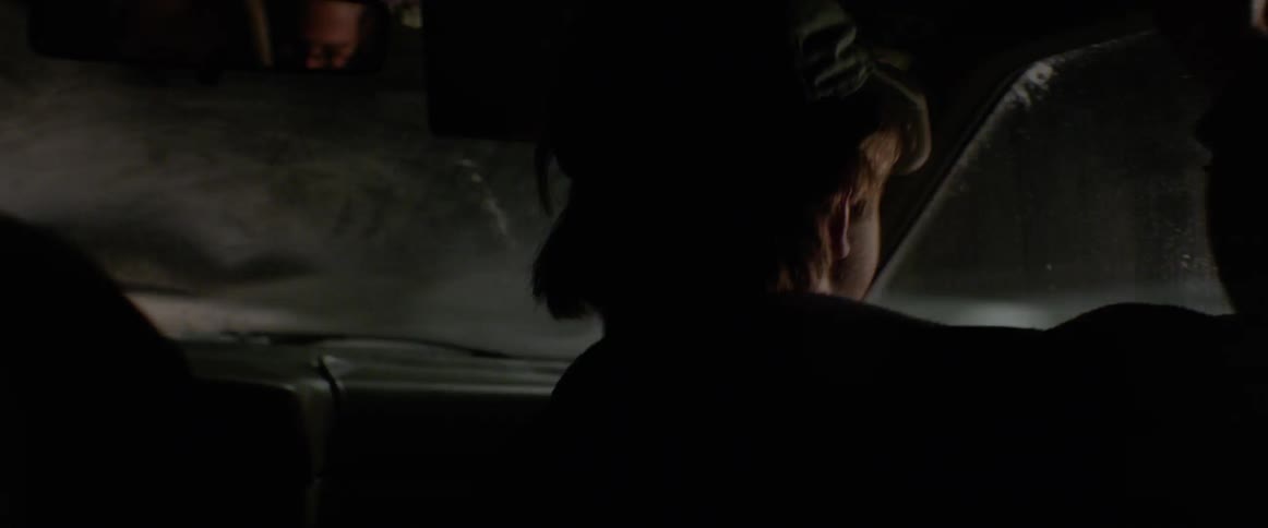 People drive spinning around in the dark