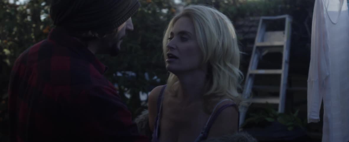 A woman and man are fighting