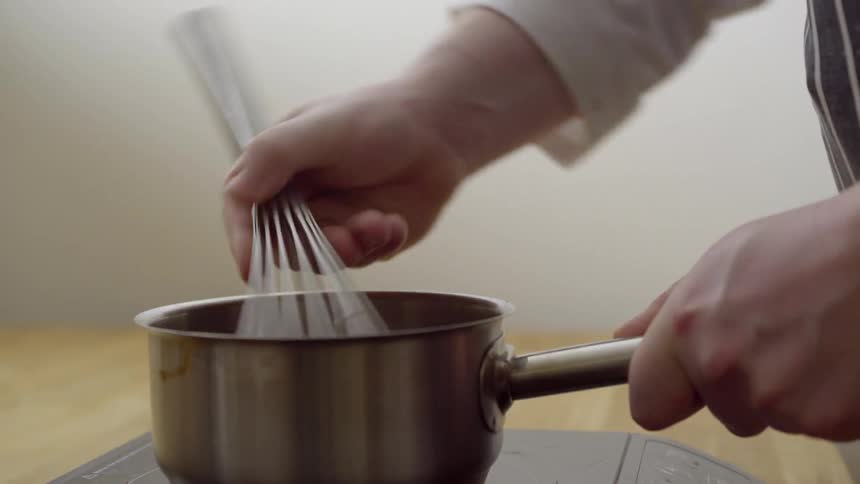 A man is cooking