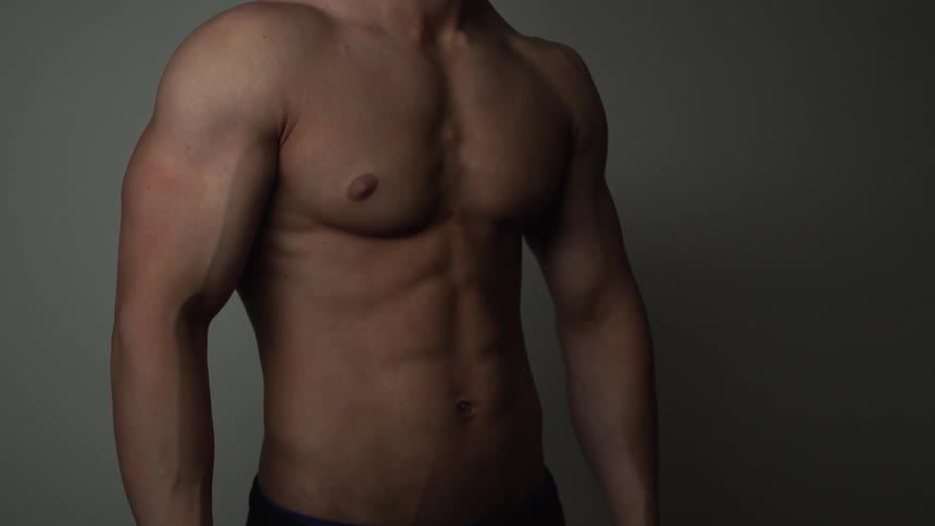 Close up of a man's chest'