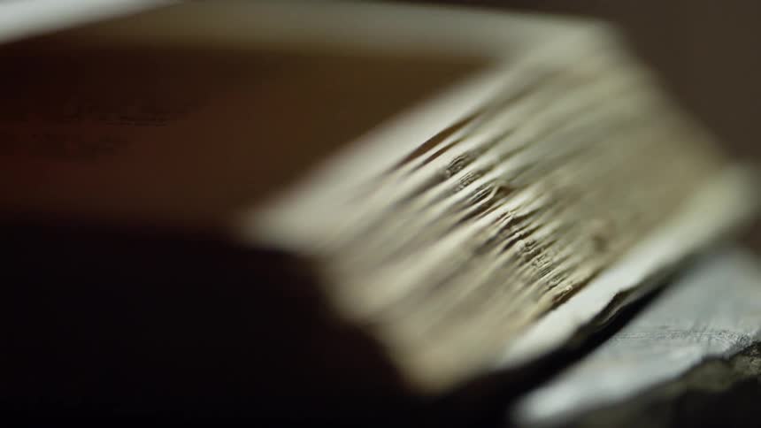 The book sits open on the table
