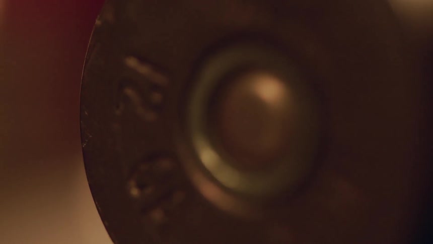 Extreme closeup of a shotgun shell