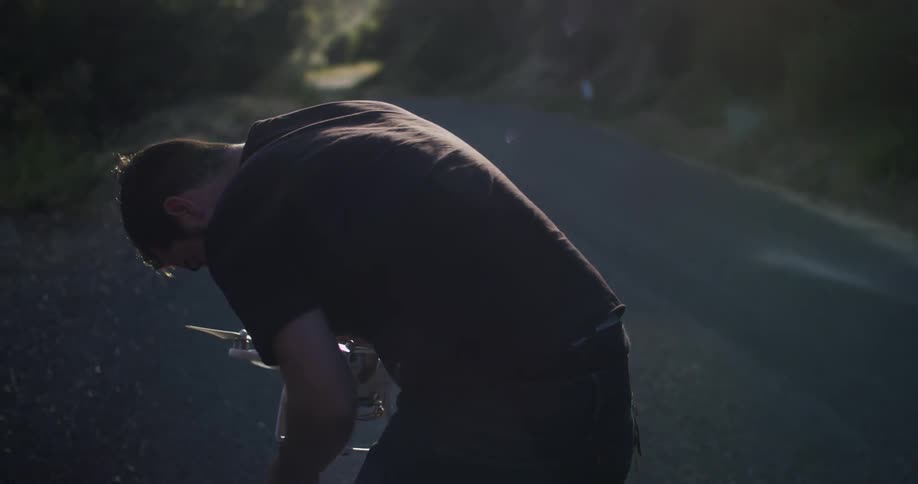 Man preparing to fly a drone