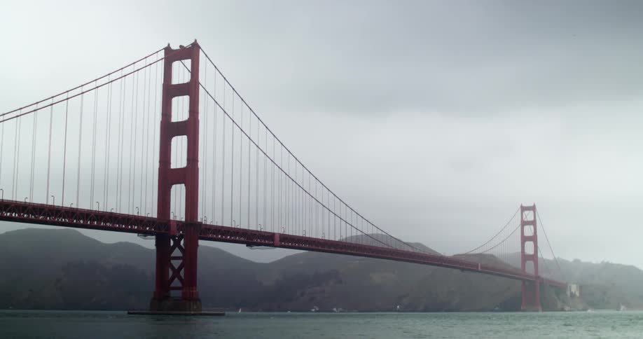 Golden Gate Bridge on a foggy day