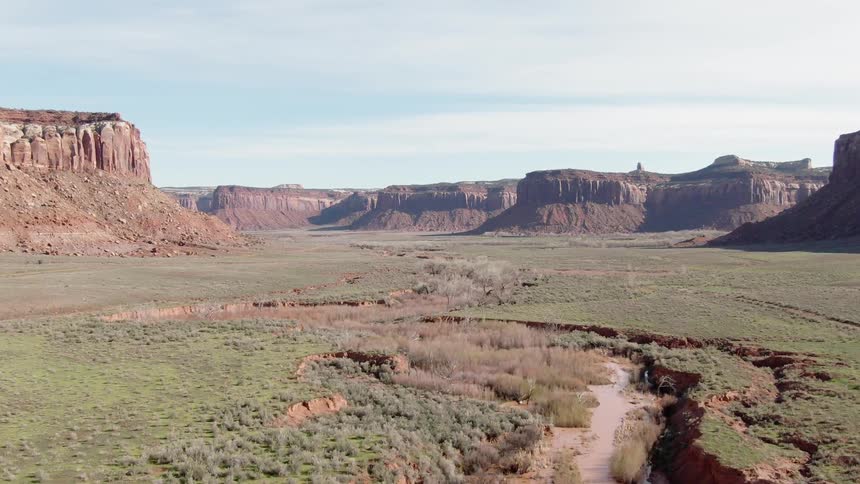 Vast desert on a clear day