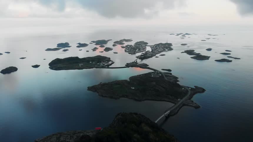Heavy clouds are over these islands