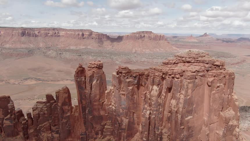 The canyon is covered with tall rock formations