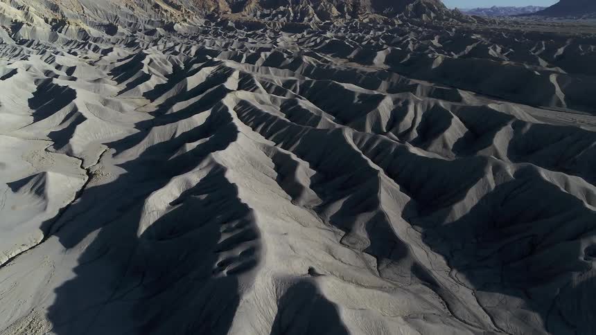 Peaks and ridges of a barren landscape