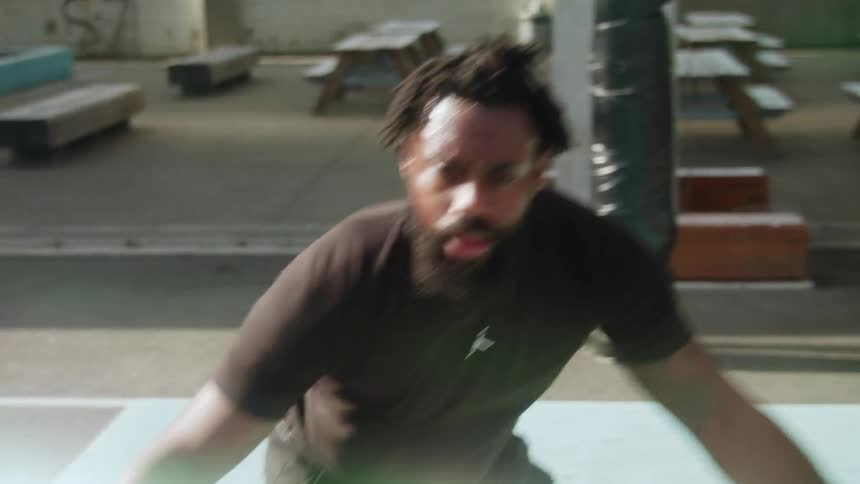 Man playing some kind of sport